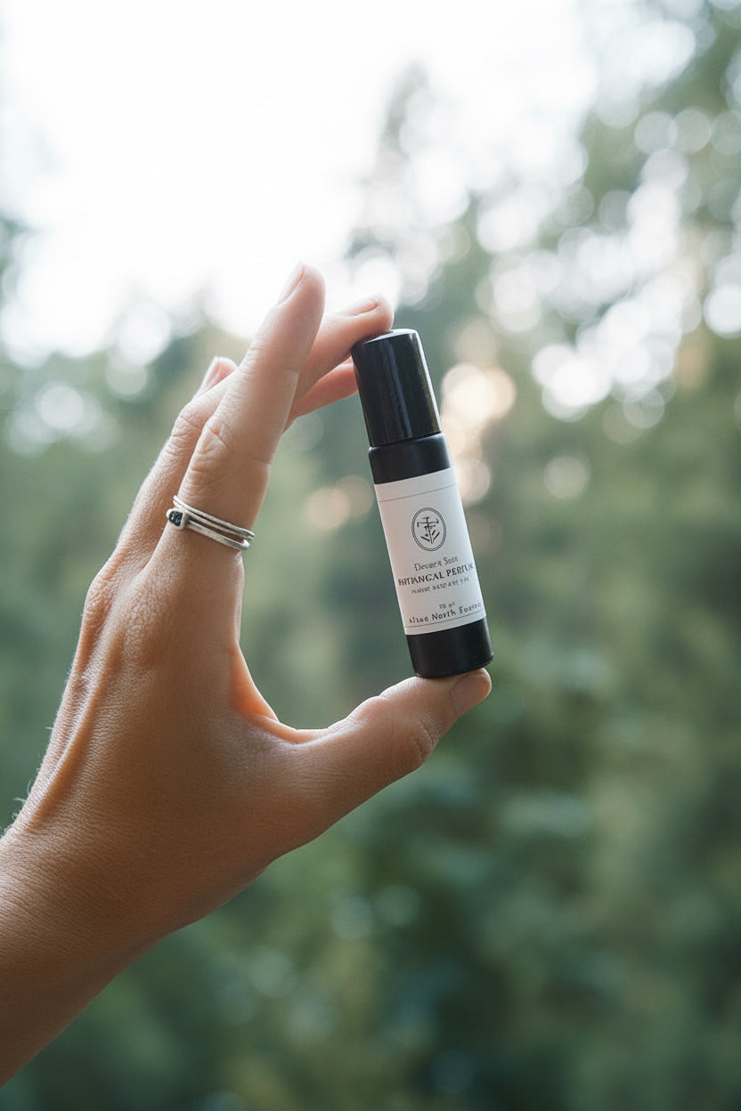 Rollerball, essential oil blend, warm - radiant - mysterious- yin