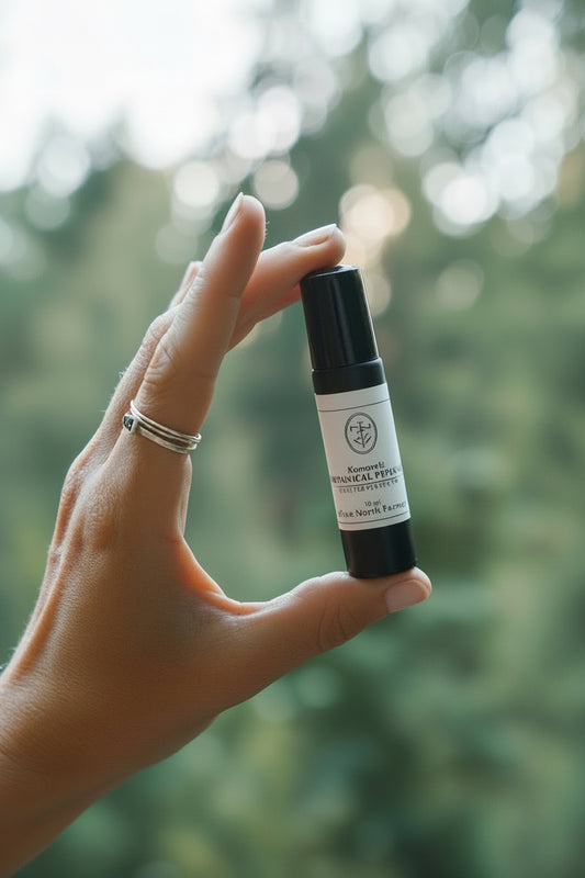 Rollerball, essential oil blend, uplifting - balanced - yang
